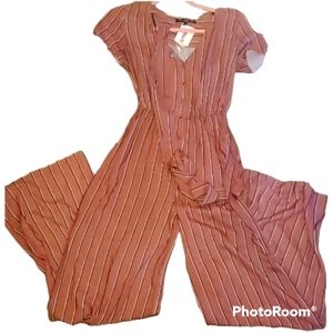 3/$15 One❤️clothing long wide leg romber/jumpsuit